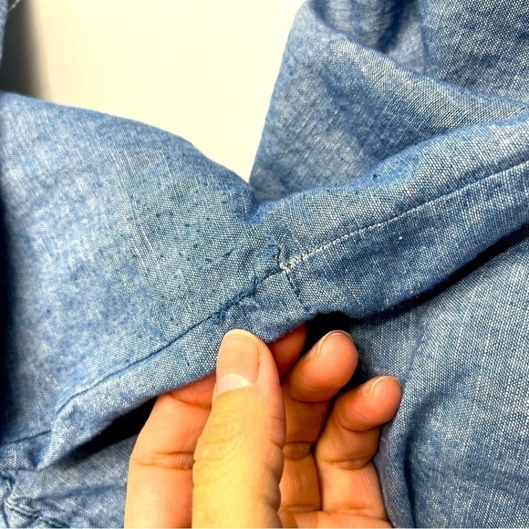 Free people drop shoulder top blue size M - Picture 5 of 10